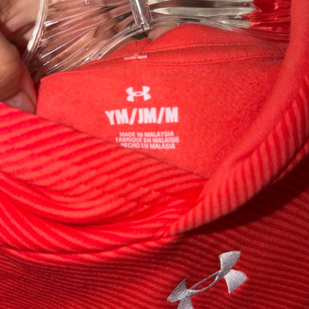 Youth Under Armour Orange Hoodie - Picture 6 of 6